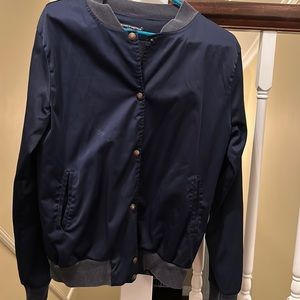 Brandy Melville blue satin jacket